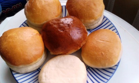 Hamburgerzsömlék egyben, kettőben sütve